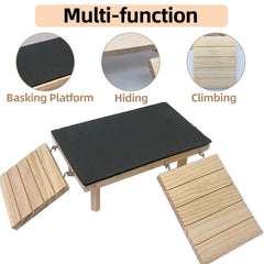 Gxsdj climbing ramp platform for reptile enclosure and exploration