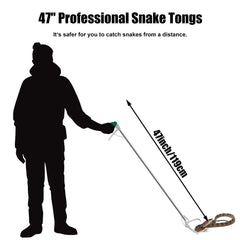 GYORGKSHI snake catcher with wide jaws for secure multi-size snakes