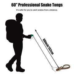 GYORGKSHI snake tongs with wide jaw grip for secure reptile capture