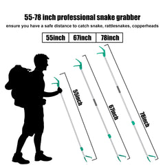 GYORGKSHI wide jaw serrated grip for secure reptile hold.