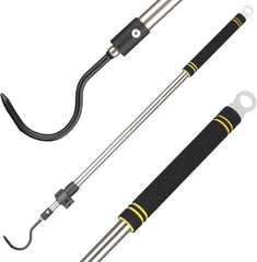 Gzlozak snake hook extended to 66 inches for safe distant handling.