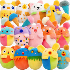 GZQKUSO 20 pack puppy toys with oval animal designs for small dogs