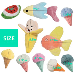 GZQKUSO puppy toy banana offers plush chewing fun for curious pups.