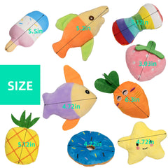 GZQKUSO puppy toy strawberry delivers soft teething relief during gentle play.