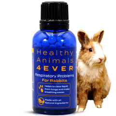 HealthyAnimals4Ever HA4E rabbit-respiratory-treatment-bottle helps support breathing.
