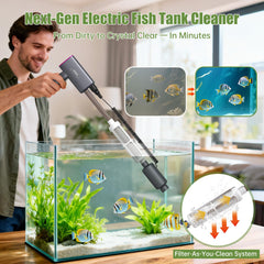 HACPUT strong suction 650GPH for fast tank cleaning
