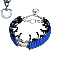 HAESINPA prong training collar with quick release buckle for easy on/off during walks