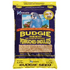 Hagen Parakeet Budgie Staple White Millet Seed bag signals premium nutrition for budgies