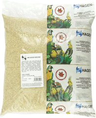 Hagen parakeet staple white millet seed bag for balanced nutrition and budgie health.