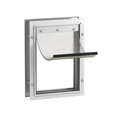 Hakuna Pets Deluxe door frame in white for easy installation.