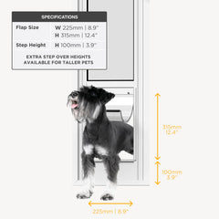 Hakuna Pets door frame detail shows a durable aluminum profile