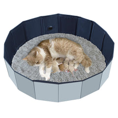 HALAGAS cat birthing box open shows foldable design for easy setup.