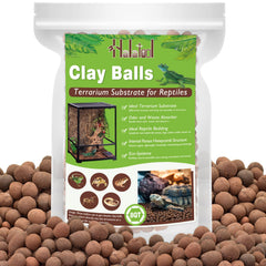 Halatool LECA clay pebbles provide terrarium bedding with moisture control.