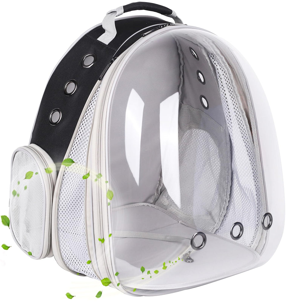 Halinfer front-extend cat carrier with bubble window for travel visibility