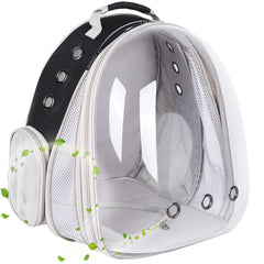 Halinfer front-extend cat carrier with bubble window for travel visibility