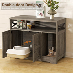 Halitaa cat litter enclosure open storage area for supplies