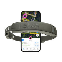 Halo Collar 5 graphite front view showing stylish outdoor containment
