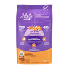 Halo Holistic kibble with real chicken as the first ingredient for flavor and protein quality