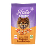 Halo Holistic small breed dry food with cage-free chicken as the first ingredient.