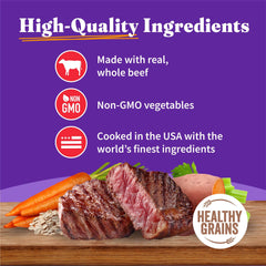 Halo Beef Recipe in Broth soft pate texture in bowl
