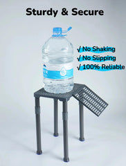 Halomyyth SolidForm turtle-safe grid provides drainage and protects claws.