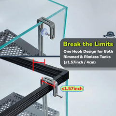 Halomyyth heavy-duty stainless steel hooks provide secure, long-lasting mounting.