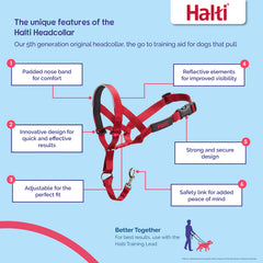 Halti Headcollar closeup of padded nose band for comfort.