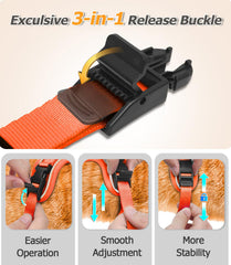 Halypet reflective strip improves visibility during evening or night walks.
