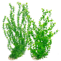 Hamiledyi 23-inch tall aquarium plants in a green grass cluster for a lush look