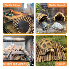 Hamiledyi bendy bridge with flexible wire adapts to various cage shapes for enrichment.