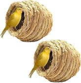 Hamiledyi bird nest grass hut front view highlights woven texture for secure grip.