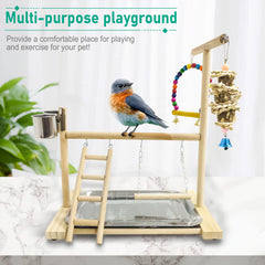 Hamiledyi feeder cups and tray enable convenient feeding during play.