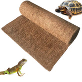 Hamiledyi coconut-fiber reptile carpet in tank provides natural comfort