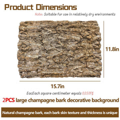 Hamiledyi cork bark climbing mat provides textured surface for exploration.