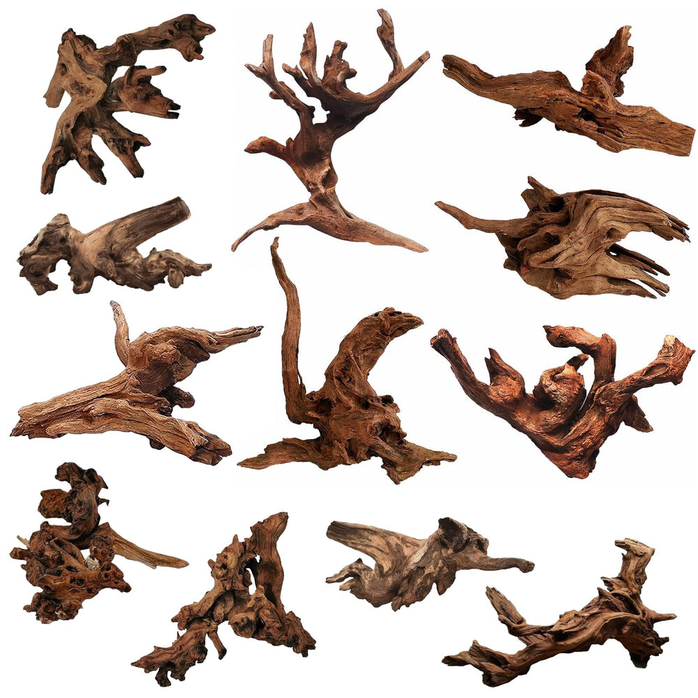 Hamiledyi driftwood aquarium branch adds natural habitat texture and height variety.