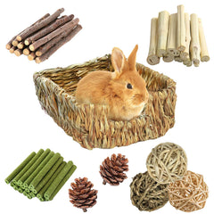 Hamiledyi rabbit grass bed offers a natural resting spot for rabbits