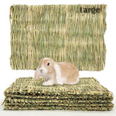 Hamiledyi rabbit grass mat, large 15.75x11, comfortable resting surface for small pets.