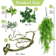 Hamiledyi bendable jungle vine 59in offers flexible climbing routes and secure placement.