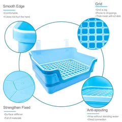 Hamiledyi soft plastic grille provides comfortable footing while waste falls away
