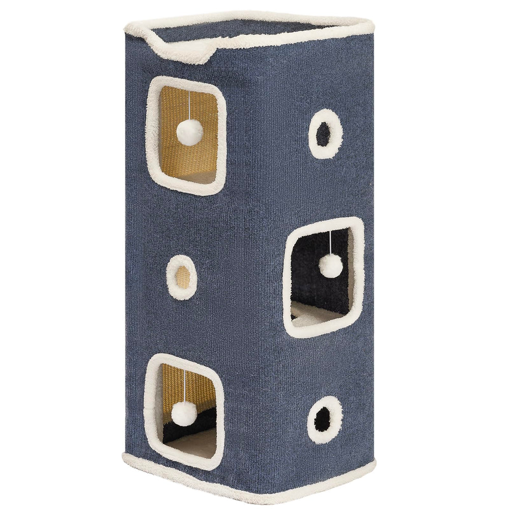 Hannadepot cat house 3-story condo β private hideout for indoor cats.