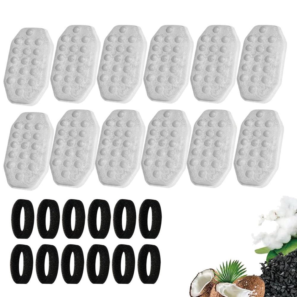 Haodlay 12-pack cat fountain filters for a 3.2L fountain promote cleaner drinking water