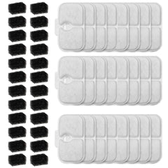 Haodlay 24-pack cat fountain filters shown with Dockstream compatibility for clean water