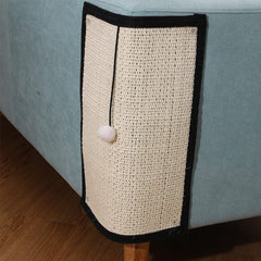 HAOZAIKEJI cat scratcher pad natural sisal surface for durable scratching.