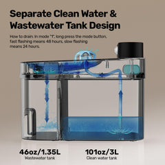 HAPAW 101oz/3L tank illustrating generous capacity.