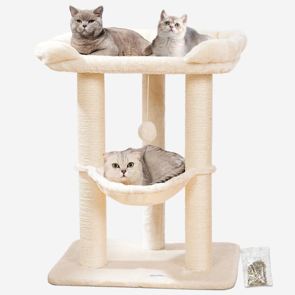 Happi N Pets 28in cat tree base provides sturdy support for rambunctious cats