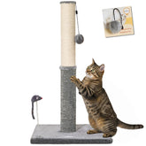 Happi N Pets 29.5 inch cat scratching post offering sturdy vertical stretch for indoor cats