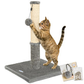 Happi N Pets cat scratching post with sisal wrap offers durable clawing surface.