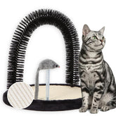 Happi N Pets cat self groomer arch brush for comfortable grooming and fur control.