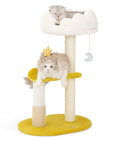 Happi N Pets Cloud Cat Tree 3-level viewing perch offers elevated cat surveillance and cozy lounging.