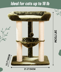 Happi N Pets sisal scratch posts satisfy claws and protect furniture.